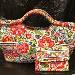 Vera Bradley Purse and matching wallet